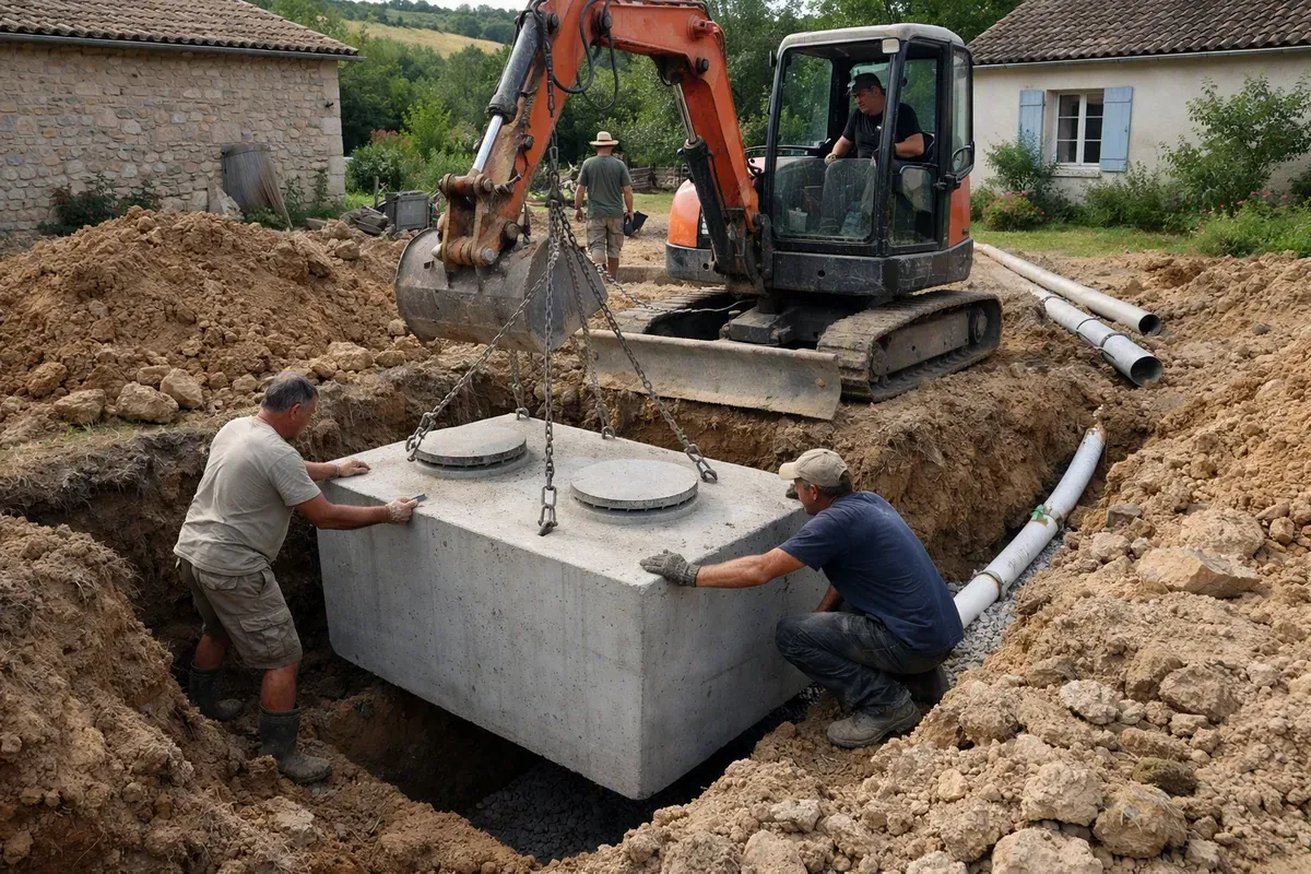Installation neuve d'assainissement : ce que ça coûte vraiment